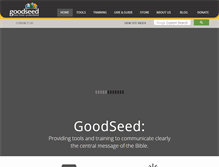 Tablet Screenshot of goodseed.com